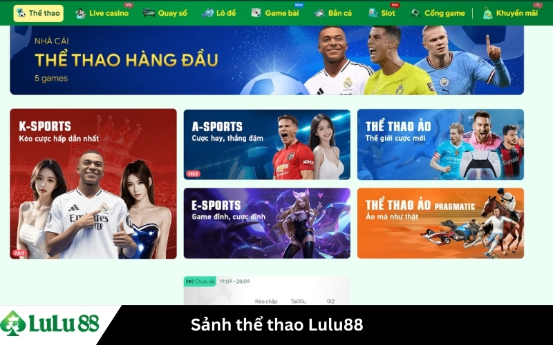 Sảnh thể thao Lulu88